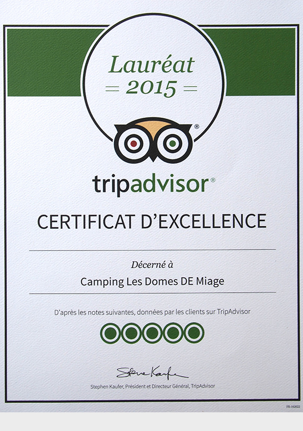 Award TripAdvisor 2015