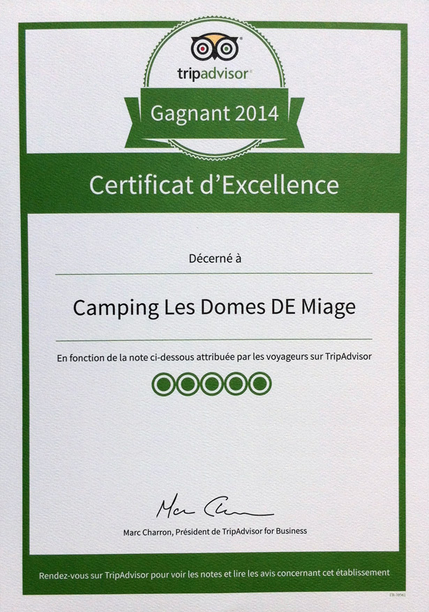 Award Tripadvisor 2014